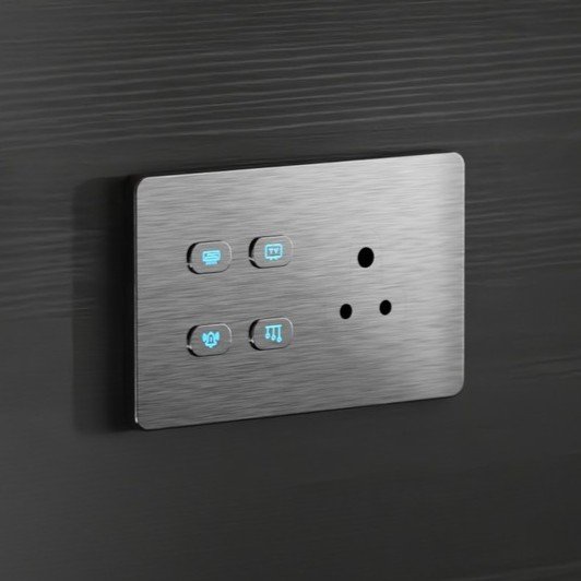 Vintage Series — Aged Brass Heritage switch panel